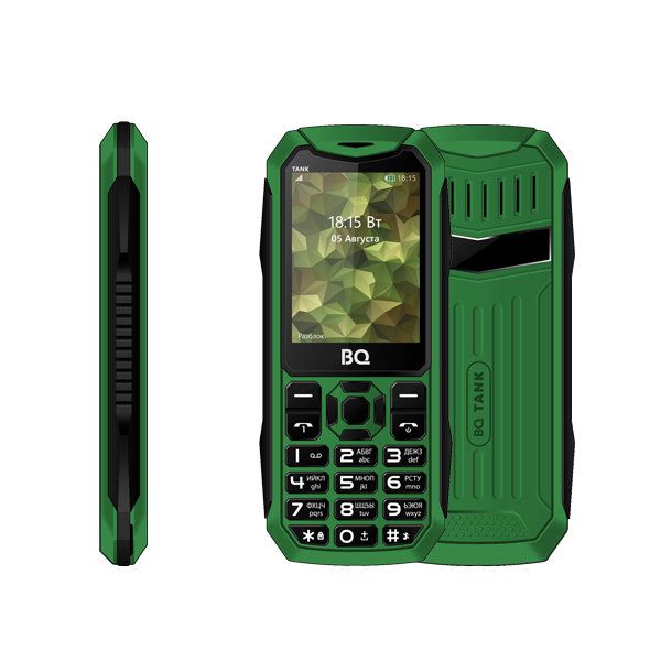 Мобильный телефон BQ BQM-2428 Tank (green)